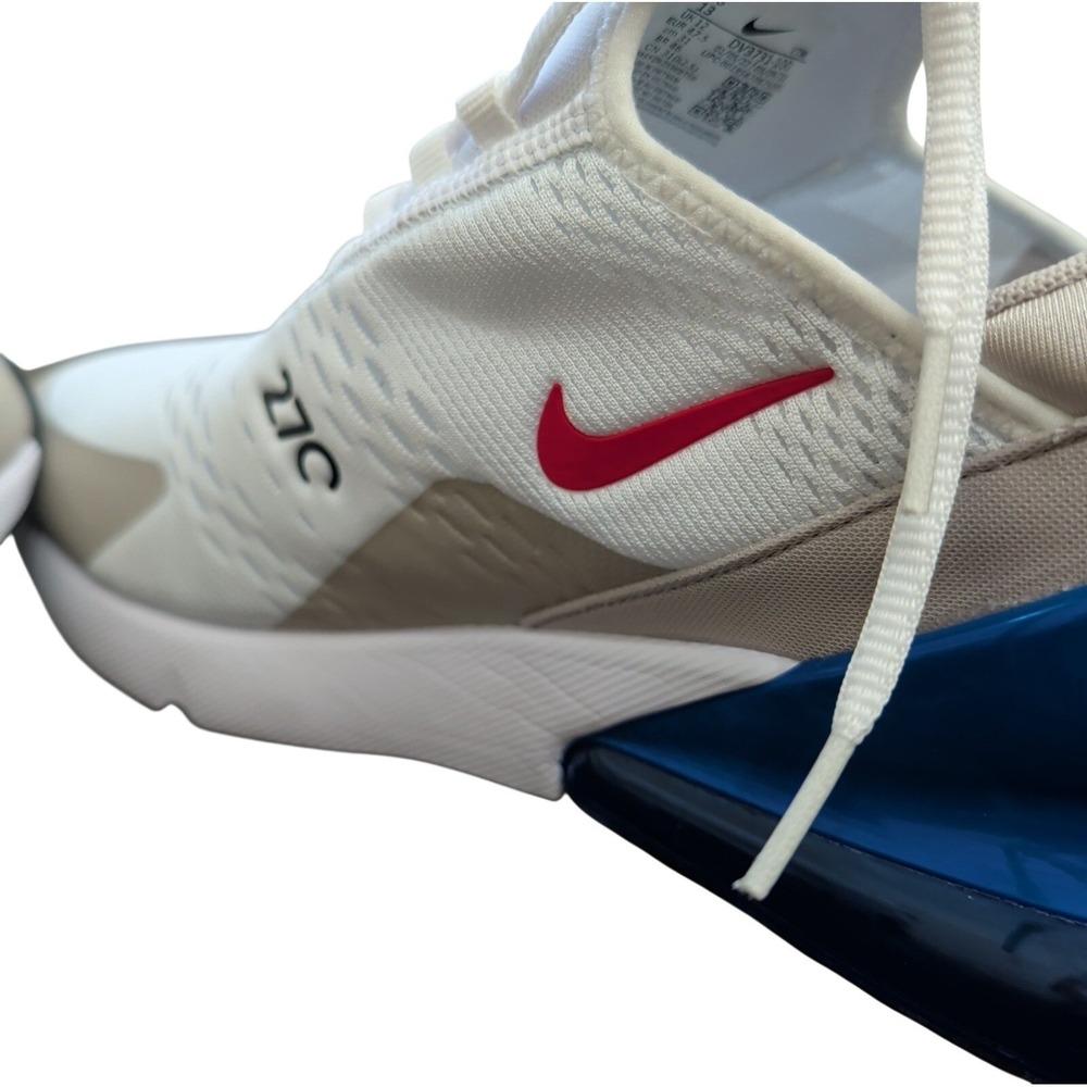 Nike Air Max 270 Mens Trainers 13 White Game Royal Shoes DV3731-100 EUC - Picture 9 of 10